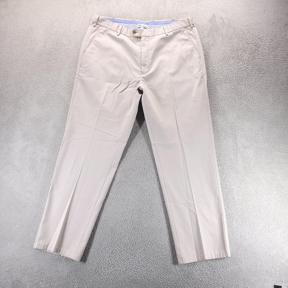 Peter Millar Pants Mens 38x30 Beige Pima Cotton Chino Classic Fit Office Work